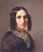 Portrait of Fanny Hensel Moritz Daniel Oppenheim
